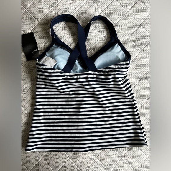 Nike‎ | New | Women’s | Swim | Tankini | Blue/White Striped | XS - Picture 5 of 6